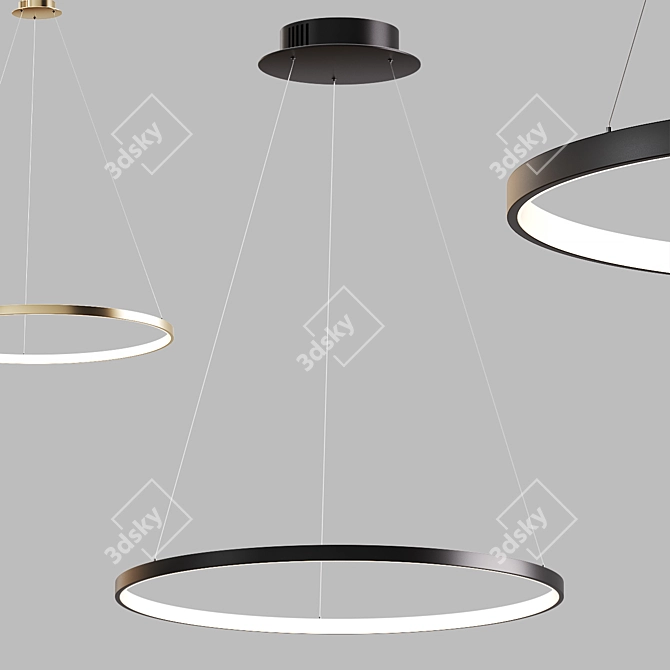 Contemporary Pendant Lights 095: Stylish and Budget-Friendly! 3D model image 5