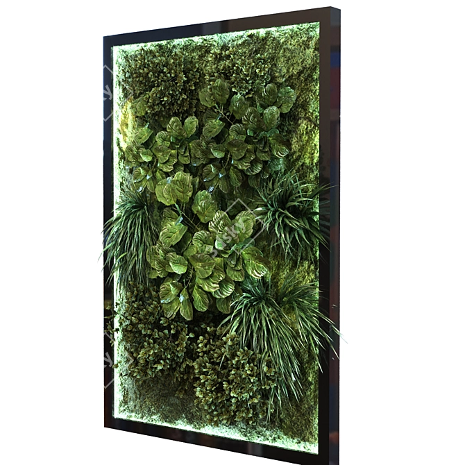 Green Wall Set 053: Versatile & Stylish 3D model image 4