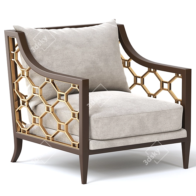 Belden Lounge: Stylish, Contemporary Chair 3D model image 2