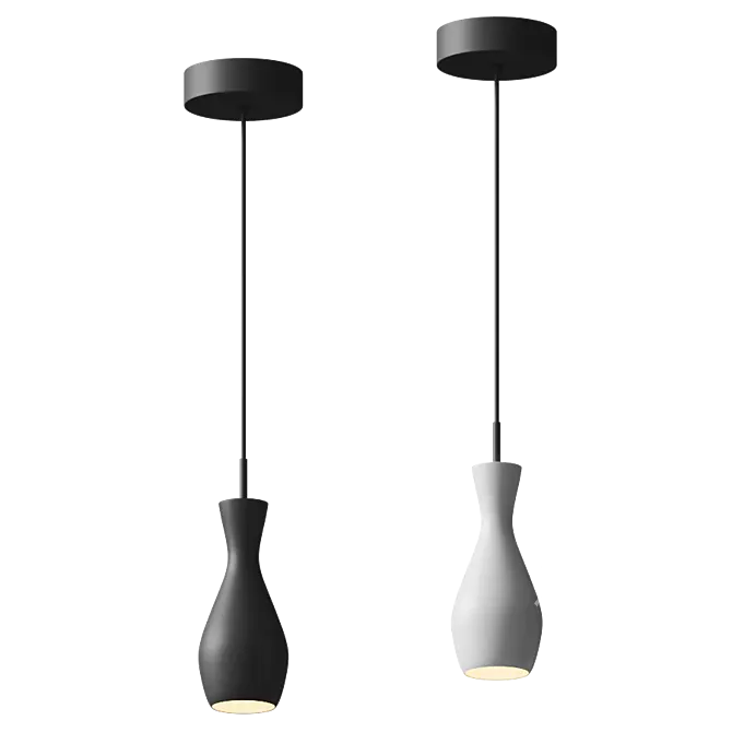 Greek-inspired LED Drop Lamp 3D model image 2