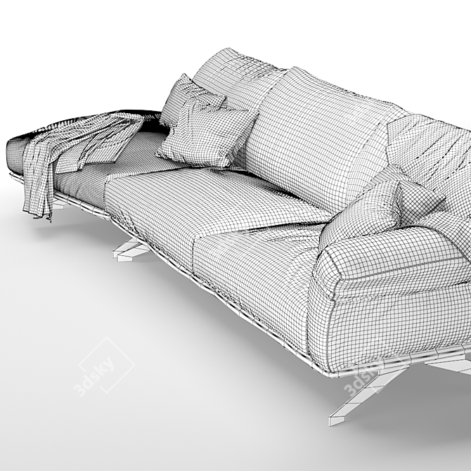 Twils Wing Modular Corner Sofa 3D model image 6