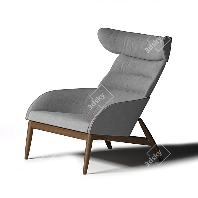 Beatrix Armchair: Dual-Tone Elegance 3D model image 3