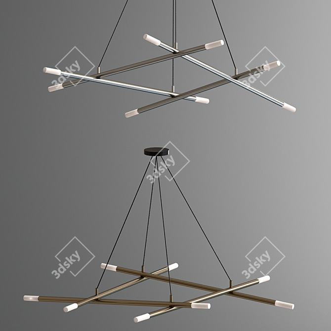 Gibas Zen Pendant Lights - Modern Elegance for Your Space 3D model image 3
