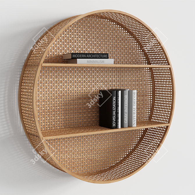 LaRedoute Bamboo Wall Shelf 3D model image 1