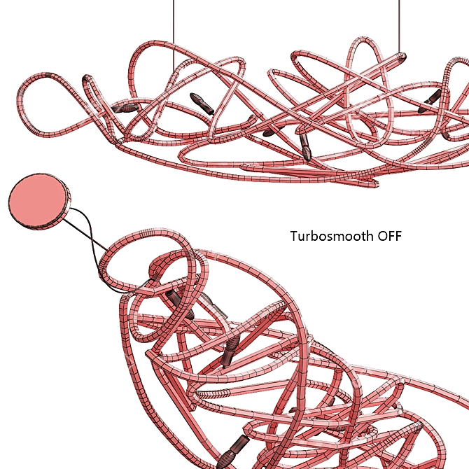 Modern Art-inspired Terzani Doodle 3D model image 4