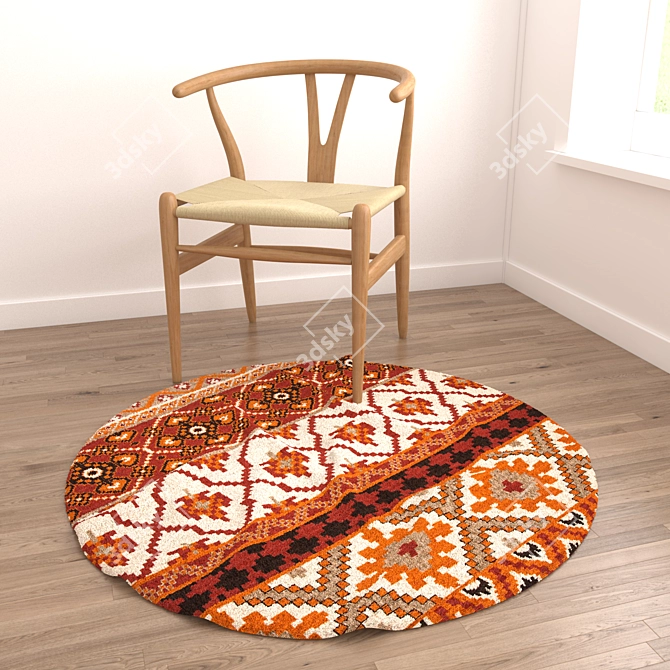 Versatile Set of 8 Rugs 3D model image 2