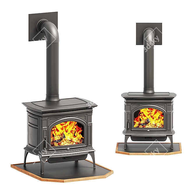 Title: Lopi Wood Burning Stove 3D model image 3