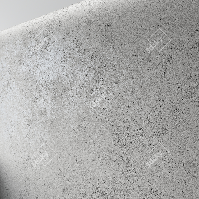 Title: Seamless PBR Concrete Plaster 3D model image 4