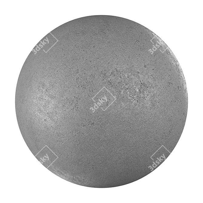 Title: Seamless PBR Concrete Plaster 3D model image 6