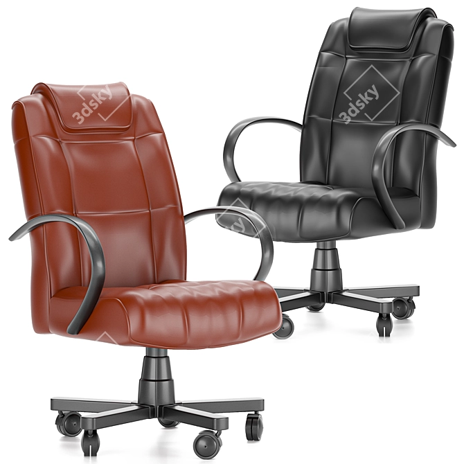 Modern Ergonomic Office Chair 3D model image 3