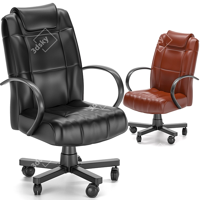 Modern Ergonomic Office Chair 3D model image 4