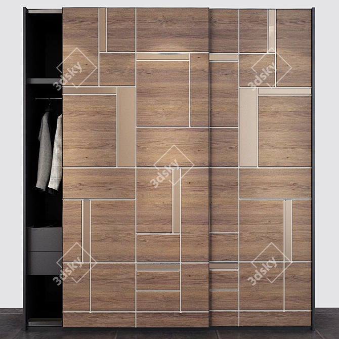 Versatile Storage Cabinet 3D model image 1