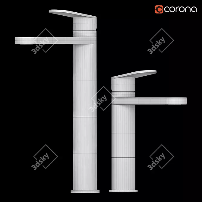 ZAZZERI Trend X | Washbasin Faucet 3D model image 2