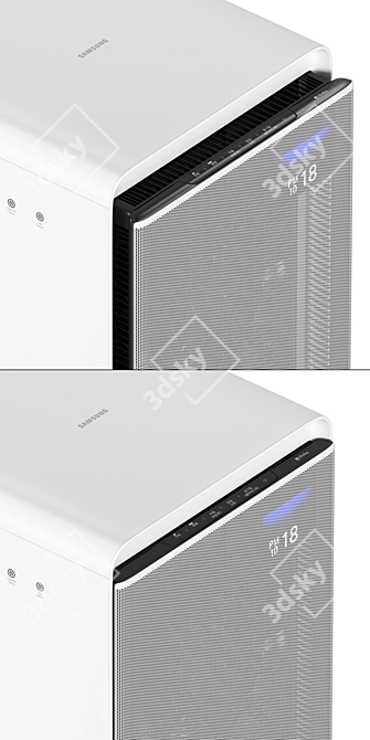 Samsung Cube Air Purifier: Breathe Fresh Air 3D model image 3