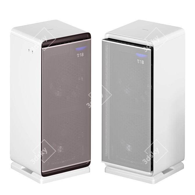 Samsung Cube Air Purifier: Breathe Fresh Air 3D model image 4