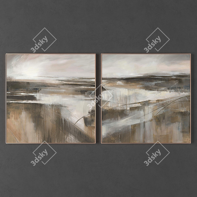 Abstract Frames, 1100*1100 mm 3D model image 2