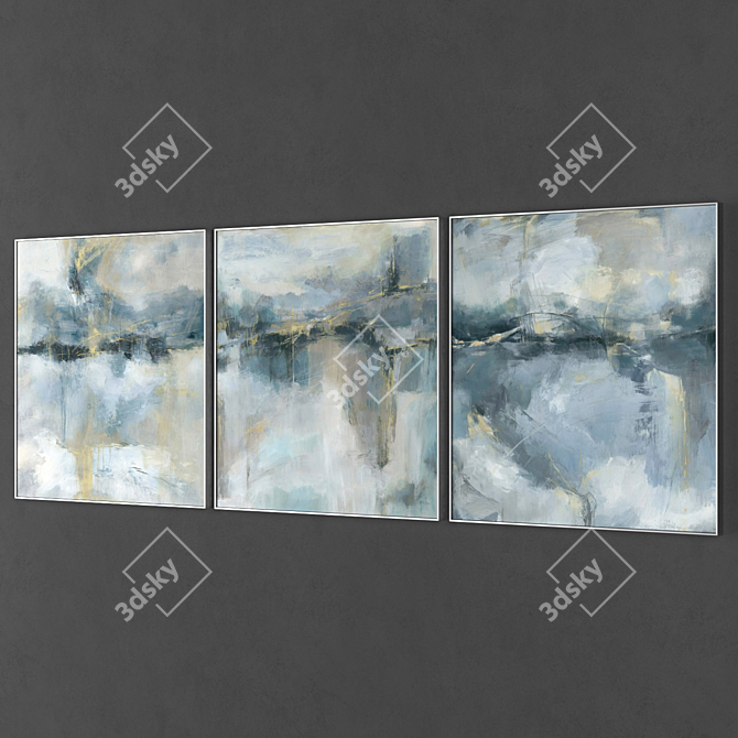 Modern Art Frames, 1000x1000mm 3D model image 2