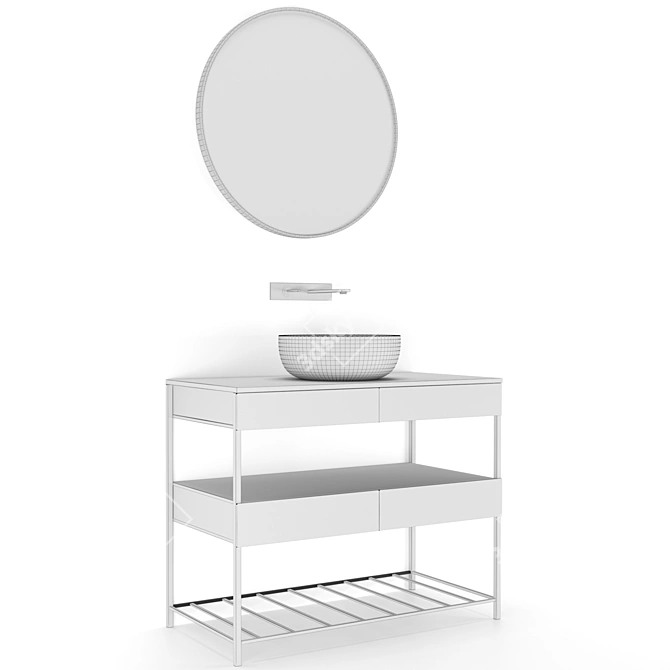 Limpo Bathroom Furniture Set - Stylish and functional 3D model image 3