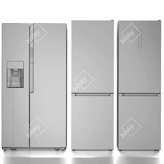 Premium Gorenje Refrigerator Set 3D model image 6