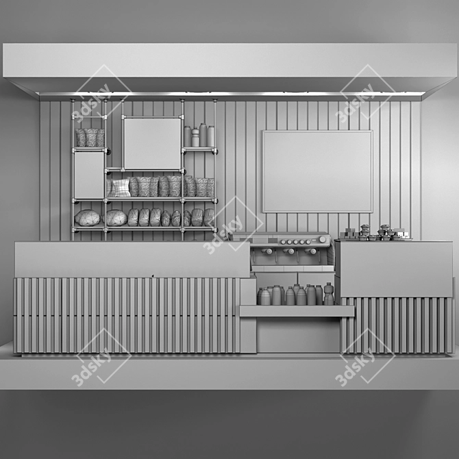 Café Haven: Coffee, Food, Pastries 3D model image 2