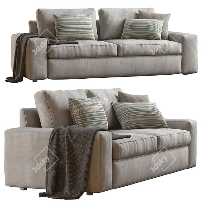 Modern Comfort: Kivik Sofa by Ikea 3D model image 4