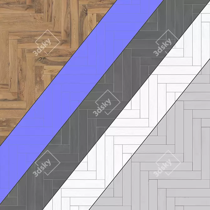 Parquet 04 - PBR Patterns, 4k Texture, Multiple Formats 3D model image 4