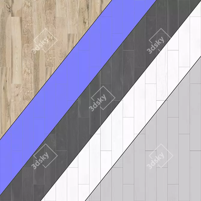 Parquet 05: Standard & Herringbone Patterns, PBR 4k 3D model image 3