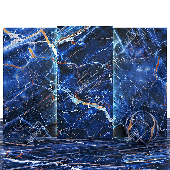 Celestial Blue Marble: Stunning Universe-inspired Texture 3D model image 1