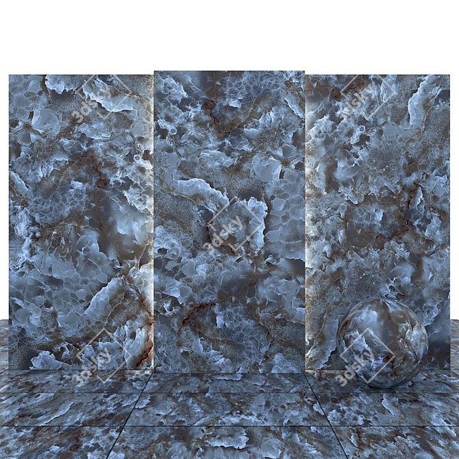 Lifarm Gray Geranite: Versatile, High-Quality Tiles 3D model image 1