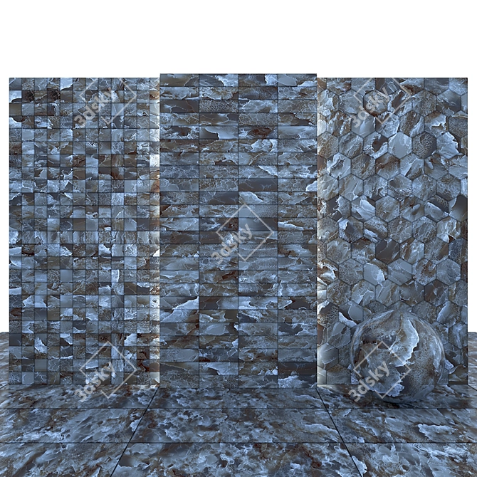 Lifarm Gray Geranite: Versatile, High-Quality Tiles 3D model image 2