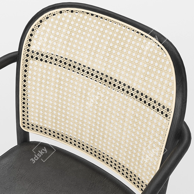 Hoffmann Cane Chair 2: Elegant and Versatile 3D model image 4