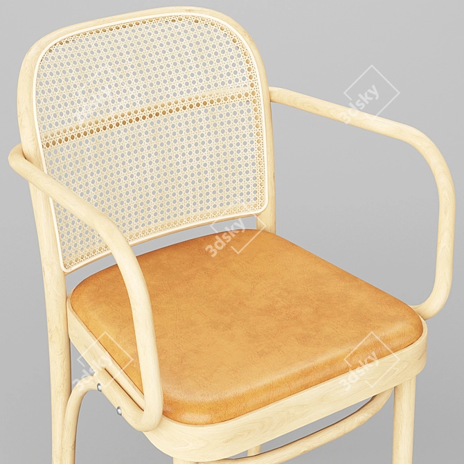 Hoffmann Cane Chair 2: Elegant and Versatile 3D model image 5
