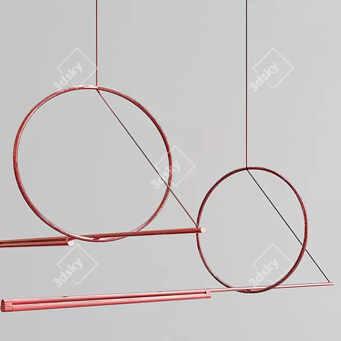 Sleek LED Rod Pendant: SIRIS 3D model image 5