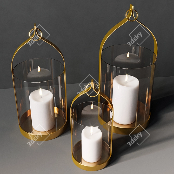 Charismatic Fire: 2013 Candle 3D model image 2