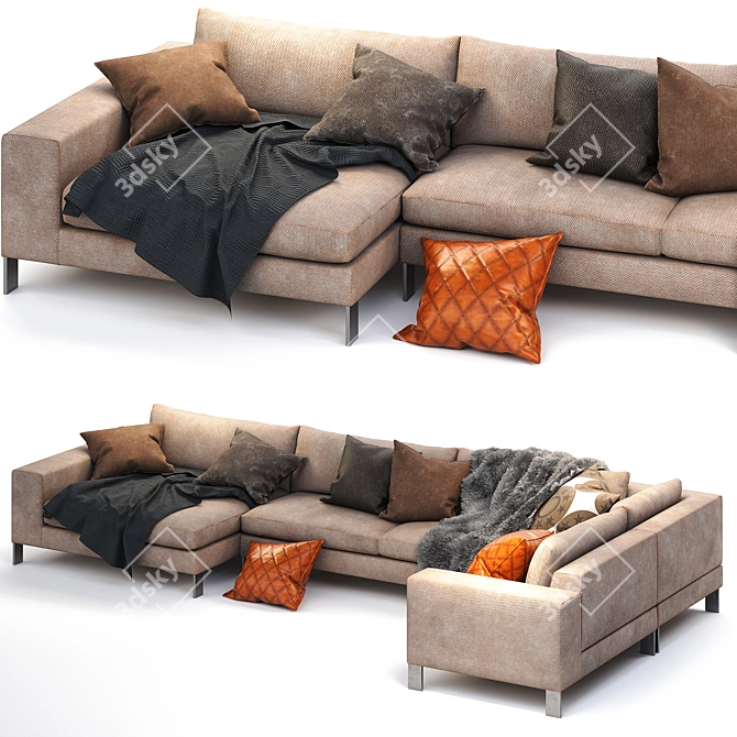 Modern V-Ray Sofa 2015: Luxurious and Stylish 3D model image 2