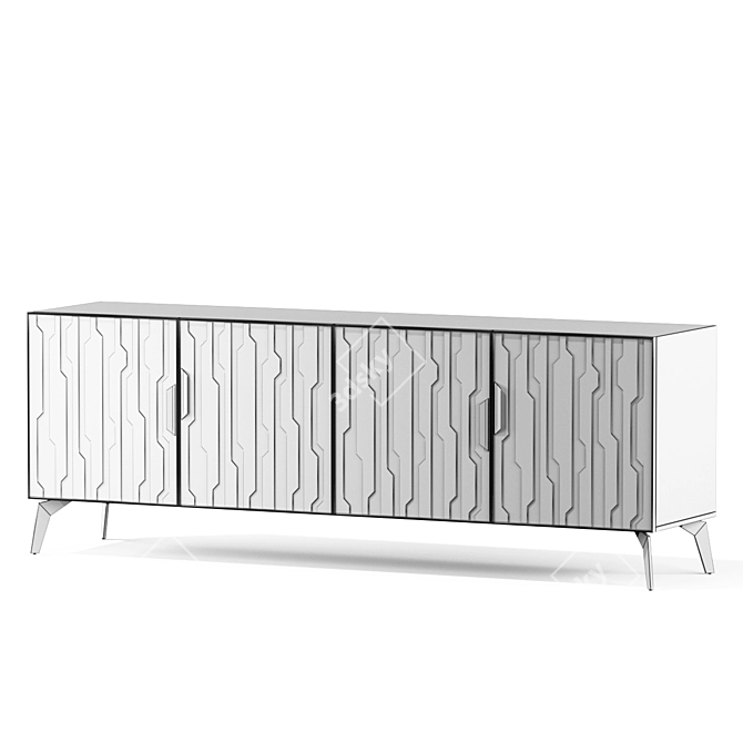 Modern Louisa Sideboard: Functional Elegance 3D model image 4