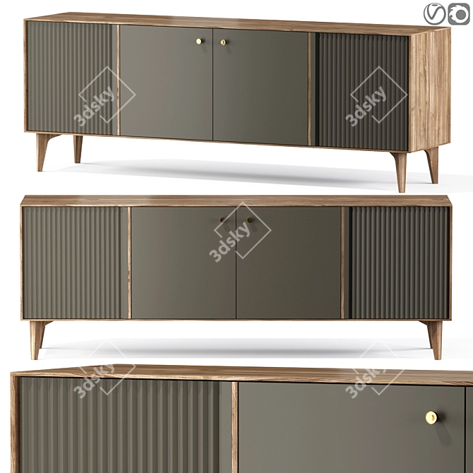 Elegant Elita Sideboard: Stylish Storage Solution 3D model image 1