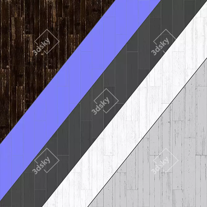 Parquet 12: Standard & Herringbone Patterns | PBR 4k Seamless 3D model image 3