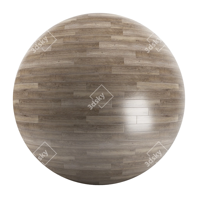 Elegant Parquet Flooring Collection 3D model image 1