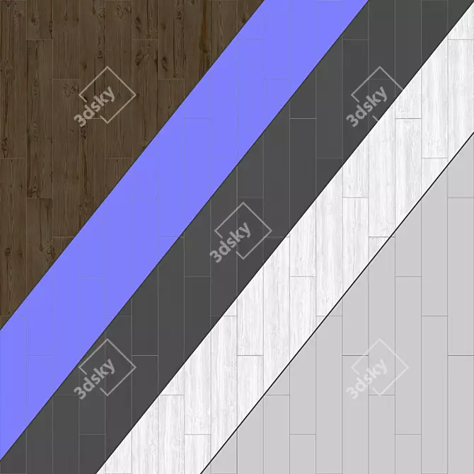 Parquet 18: Standard and Herringbone Patterns | PBR Textures 3D model image 3