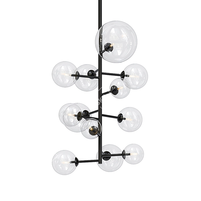 Elegant Bronze Chandelier - Eichholtz 3D model image 1