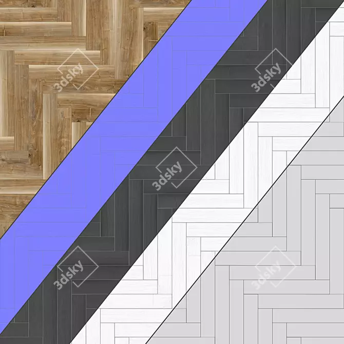 Premium Parquet 22: Seamless 4k Patterns 3D model image 4