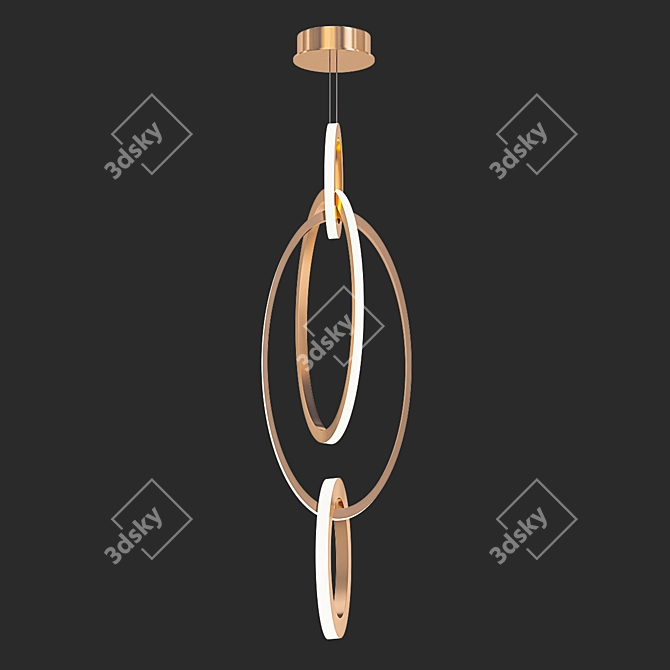 Modern LED PMMA Pendant Light 3D model image 1