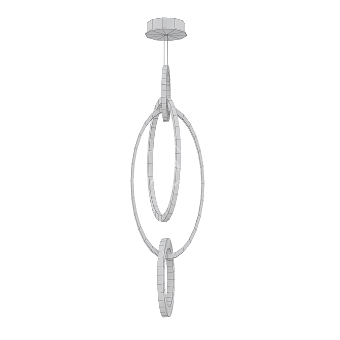 Modern LED PMMA Pendant Light 3D model image 2