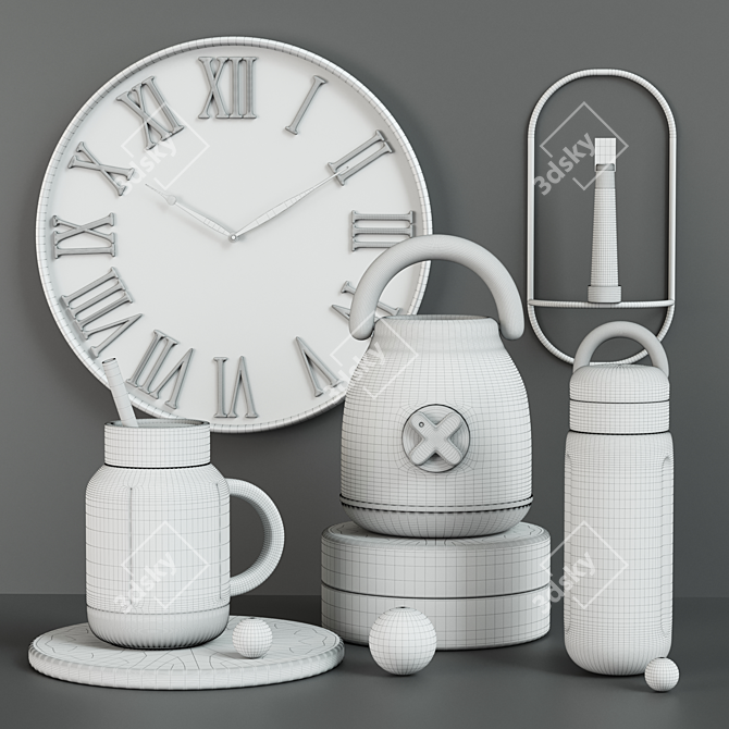 Eco Kitchen Essentials Set 3D model image 2