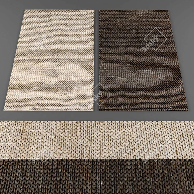 319 Rugs Collection: Exquisite Designs at Your Fingertips 3D model image 1