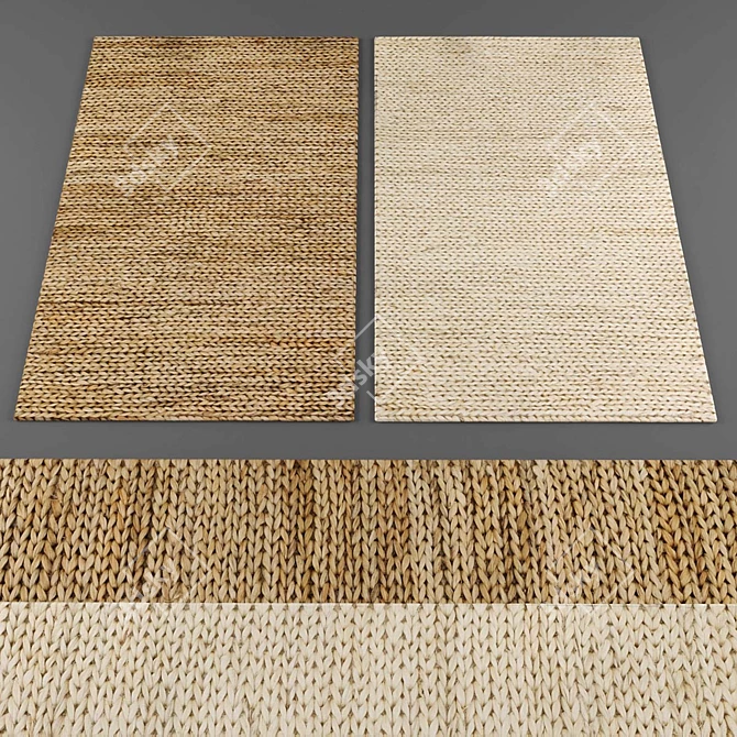 319 Rugs Collection: Exquisite Designs at Your Fingertips 3D model image 2