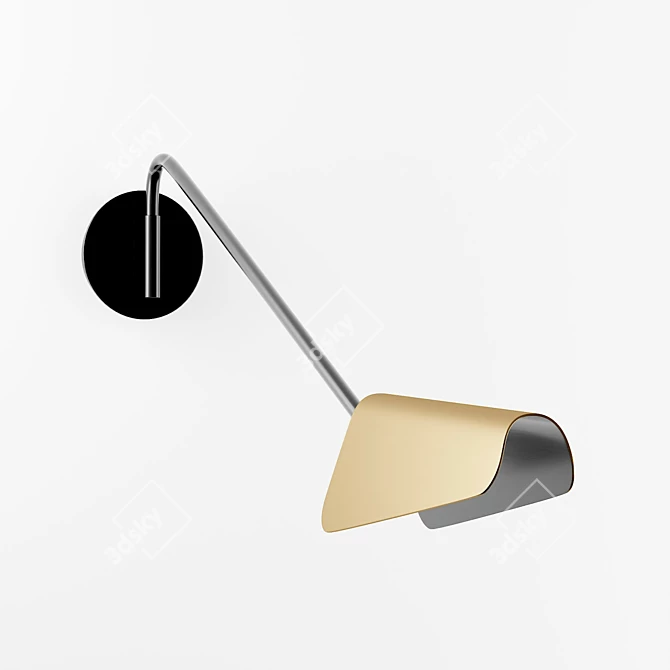 Modern Art Adjustable Wall Sconce 3D model image 3