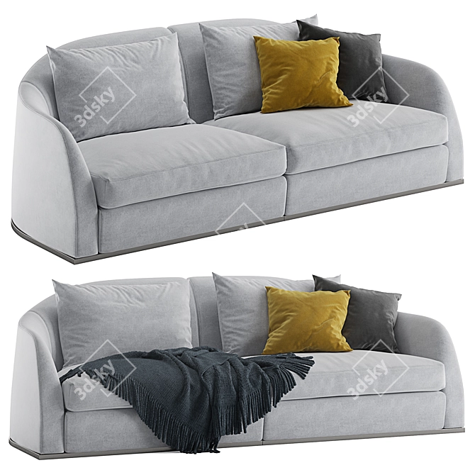 Flexform Alfred Sofa: Modern Elegance for Your Space 3D model image 1