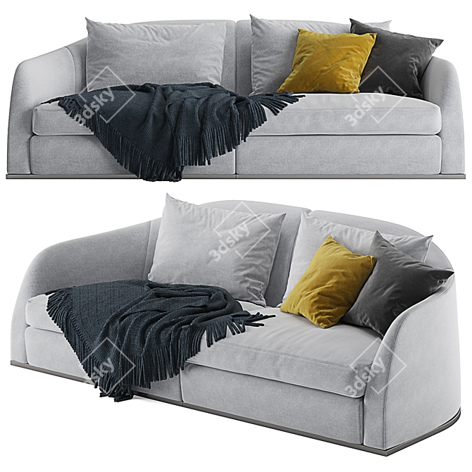 Flexform Alfred Sofa: Modern Elegance for Your Space 3D model image 2